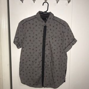 Guess Button-Up Short-Sleeve Dress Shirt